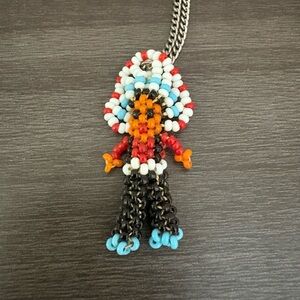 Hand Crafted Vintage Native American Seed Bead Necklace